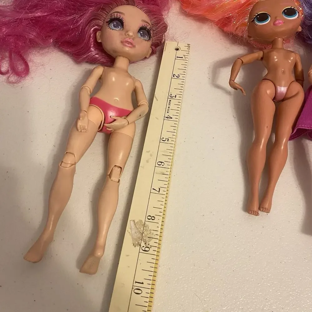 Dolls Lot5 Nude Rainbow High Stella Monroe Bella Parker Violet Willow & LOL OMG